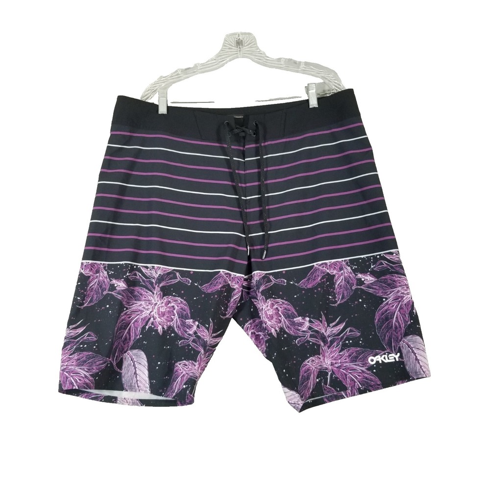 O'Neill board shorts swim trunks bottoms men's 36x10 white cargo pocket surf